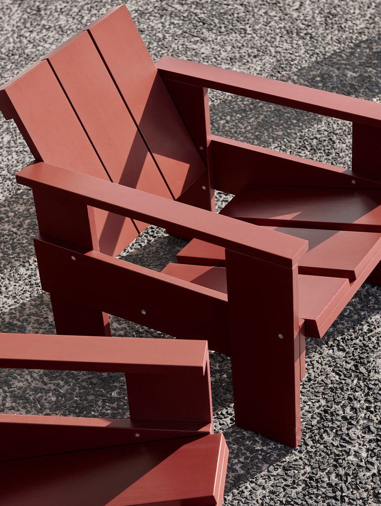 Crate Lounge Chair by HAY - Iron Red