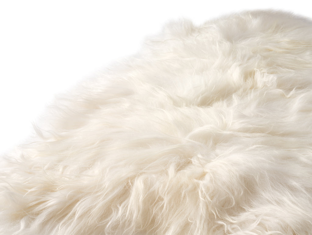 Cuero Long-haired Sheepskin - White