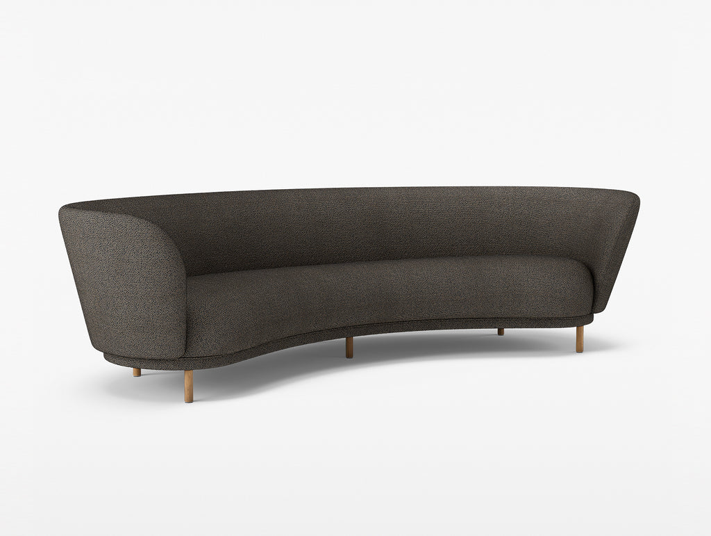 Dandy 4-Seater Sofa by Massproductions - Natural Oak / Safire 001