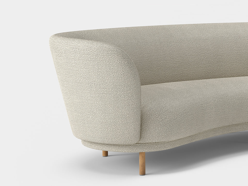 Dandy 4-Seater Sofa by Massproductions - Natural Oak Base / Safire 007