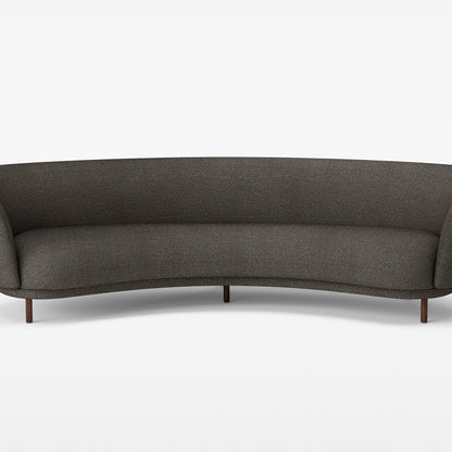 Dandy 4-Seater Sofa by Massproductions - Walnut Stained Beech / Safire 001