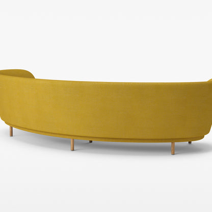 Dandy 4-Seater Sofa by Massproductions - Natural Oak / Safire 017