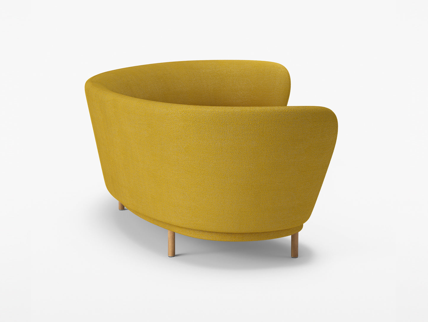 Dandy 4-Seater Sofa by Massproductions - Natural Oak / Safire 017