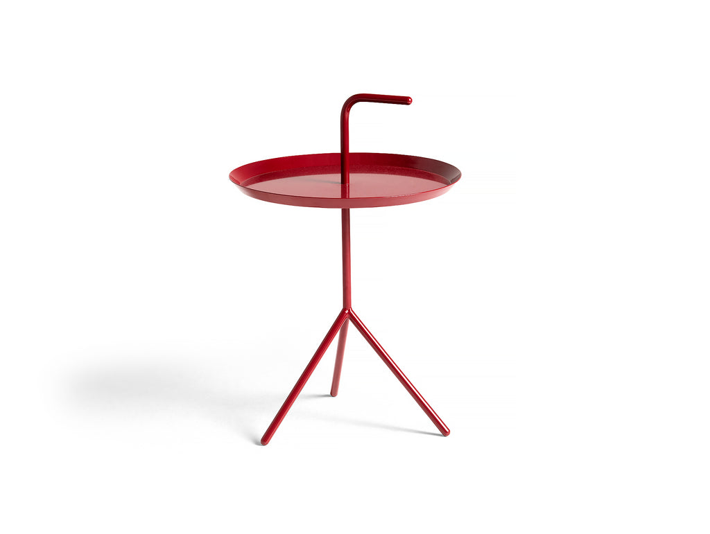 Cherry Red High Gloss DLM Side Table by HAY