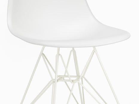 Eames DSR Plastic Side Chair by Vitra - White Eiffel Base