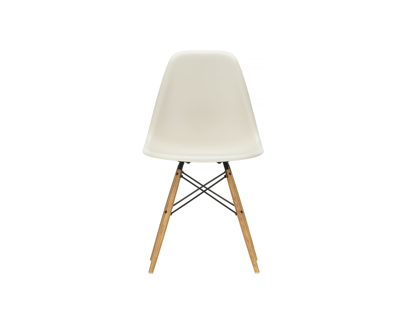 Vitra Eames DSW Plastic Side Chair - Pebble11 / Golden Ash