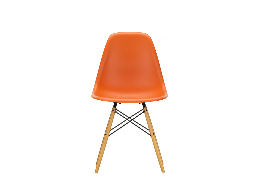 Vitra Eames DSW Plastic Side Chair - Rusty Orange 43