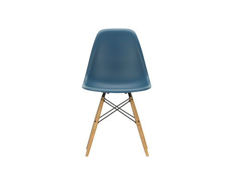 Vitra Eames DSW Plastic Side Chair - Sea blue 83 / Golden Ash