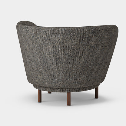 Dandy Armchair by Massproductions - Safire 001 / Walnut Stained Beech