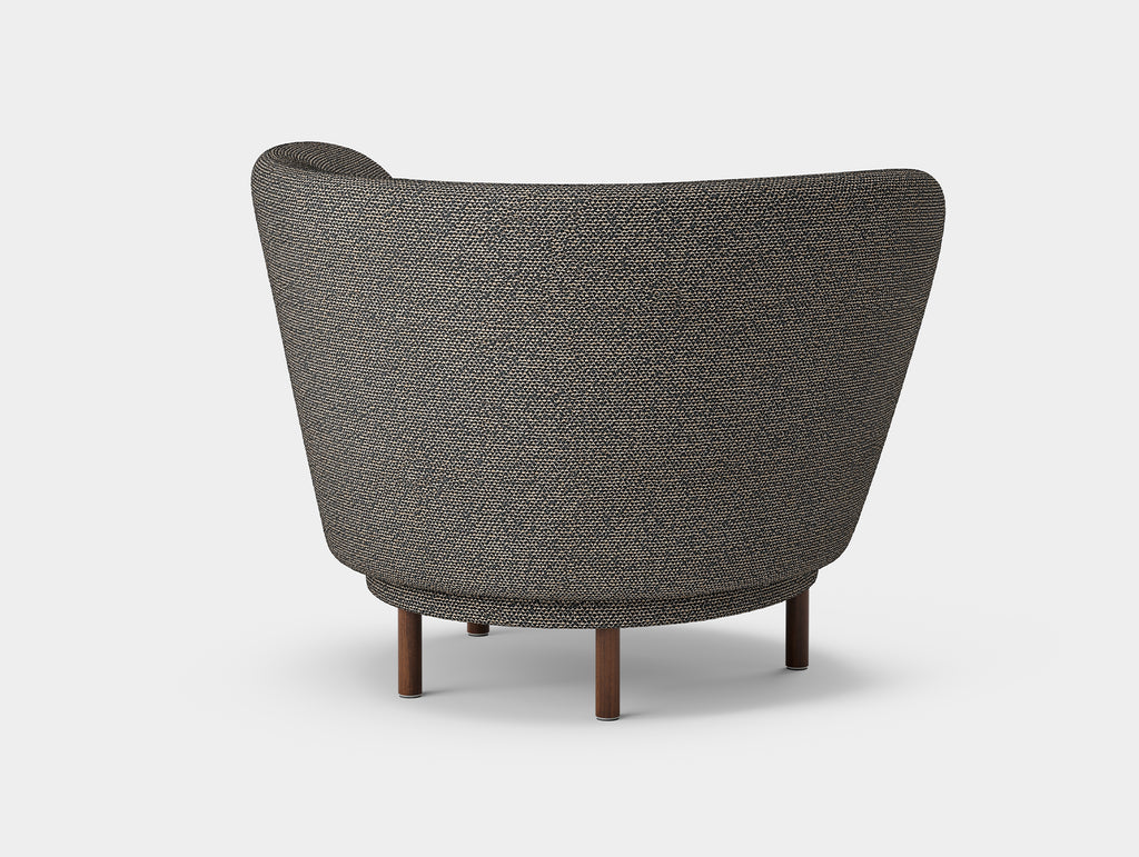 Dandy Armchair by Massproductions - Safire 001 / Walnut Stained Beech