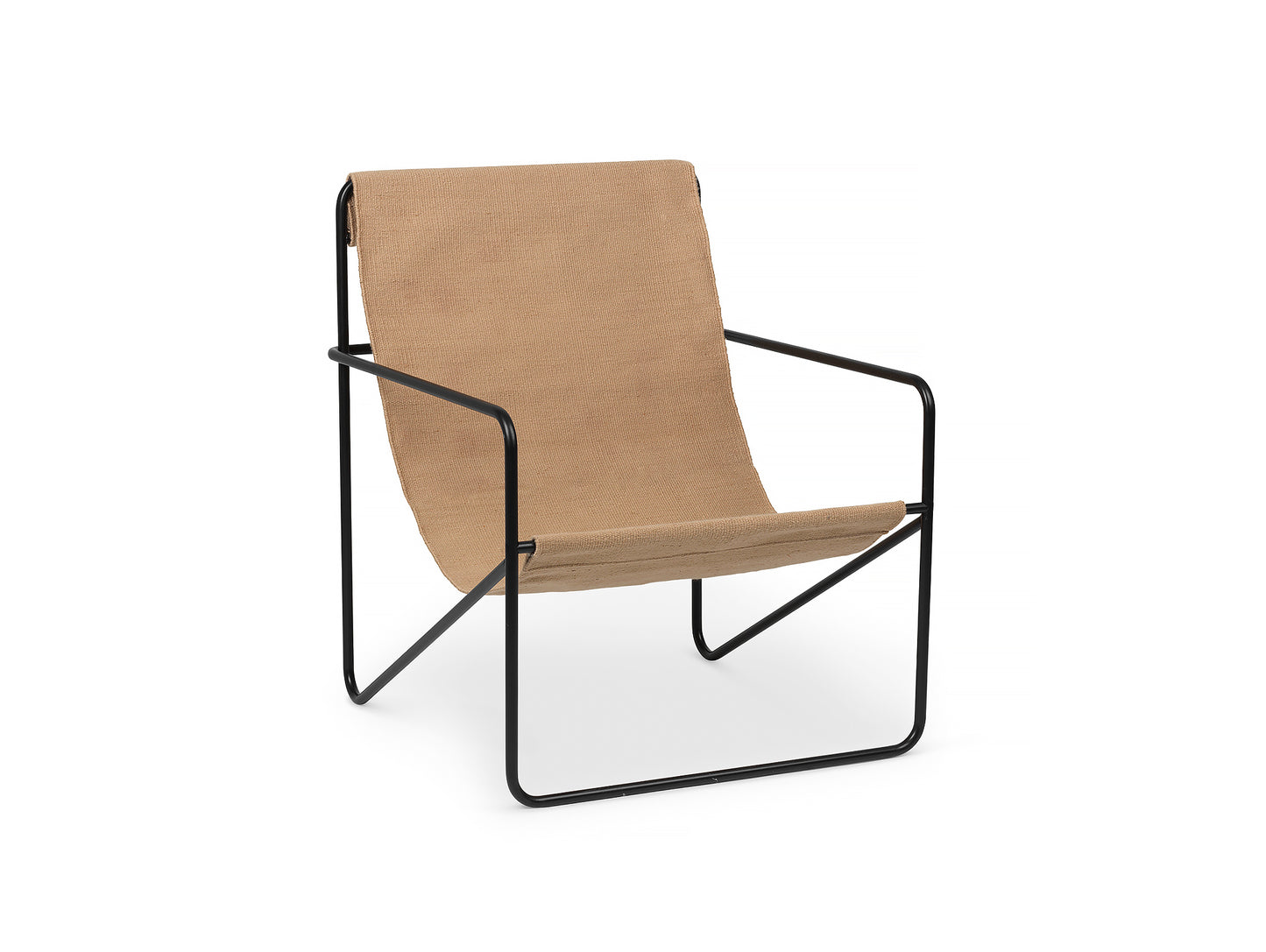 Desert Chair Sand with Black Frame by Ferm Living
