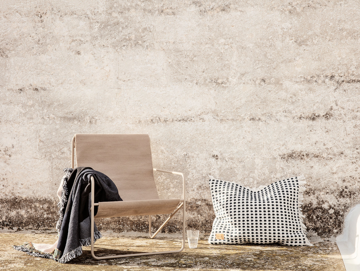 Desert Chair Sand with Cashmere Frame by Ferm Living