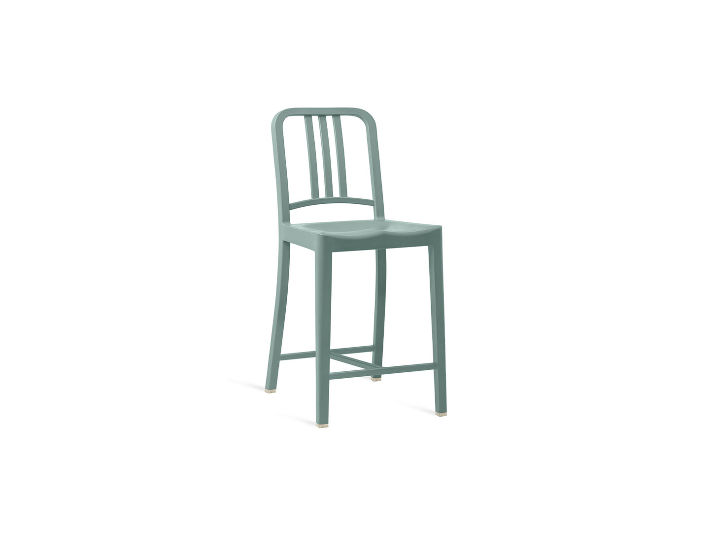 111 Navy Counter Stool by Emeco -  Light Blue