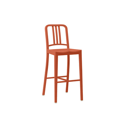 111 Navy Bar Stool by Emeco -  Persimmon
