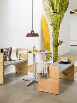 2 Inch Outdoor Cafe Table - X Base by Emeco