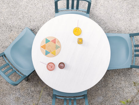 2 Inch Outdoor Cafe Table - X Base by Emeco