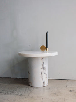 Sintra Marble Table by Frama- White Estremoz Marble - Small