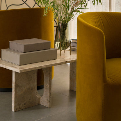 Androgyne Lounge Table by Menu - Kunis Breccia Stone Top / Kunis Breccia Stone Base