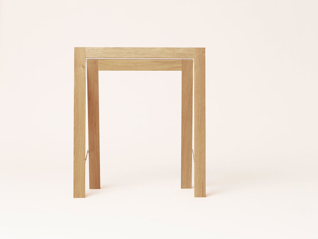 Austere Trestles - White Oiled Oak - by Form & Refine