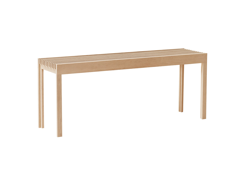 Lightweight Bench by Form and Refine -White Oiled Oak