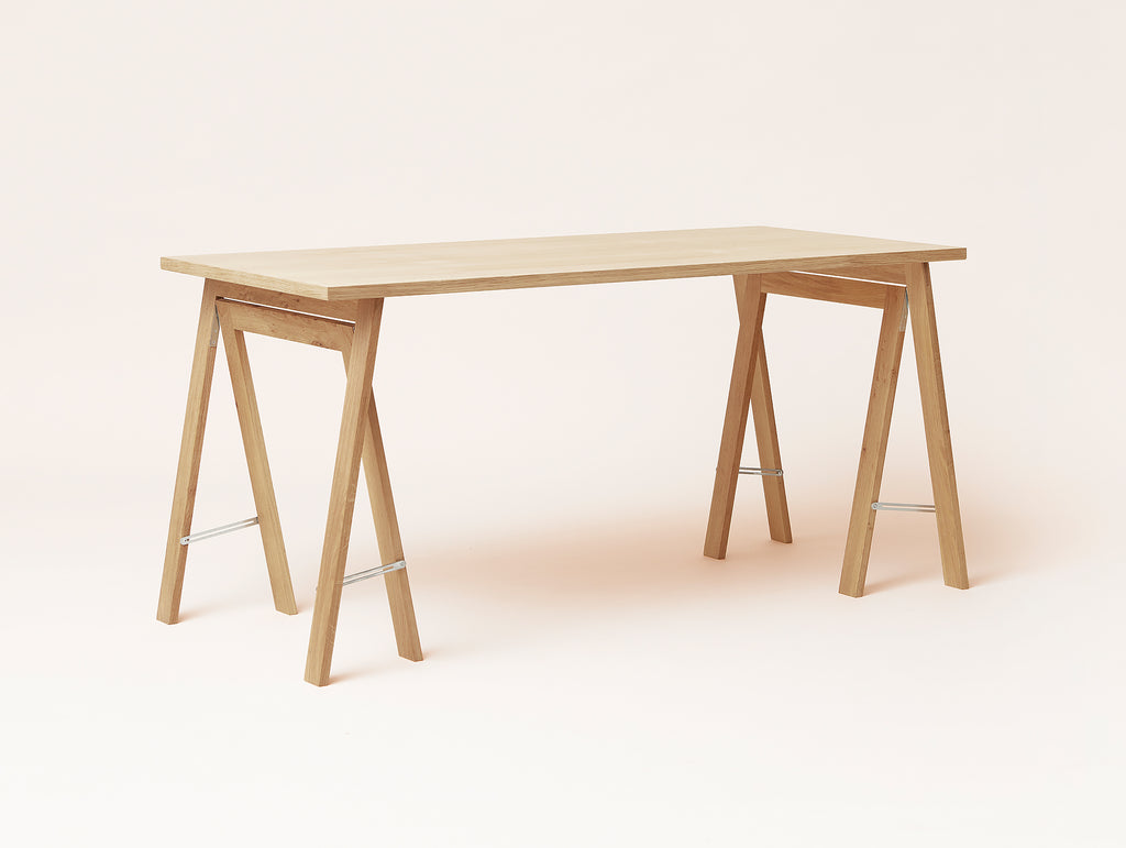 Linear Tabletop - White Oiled Oak - by Form & Refine