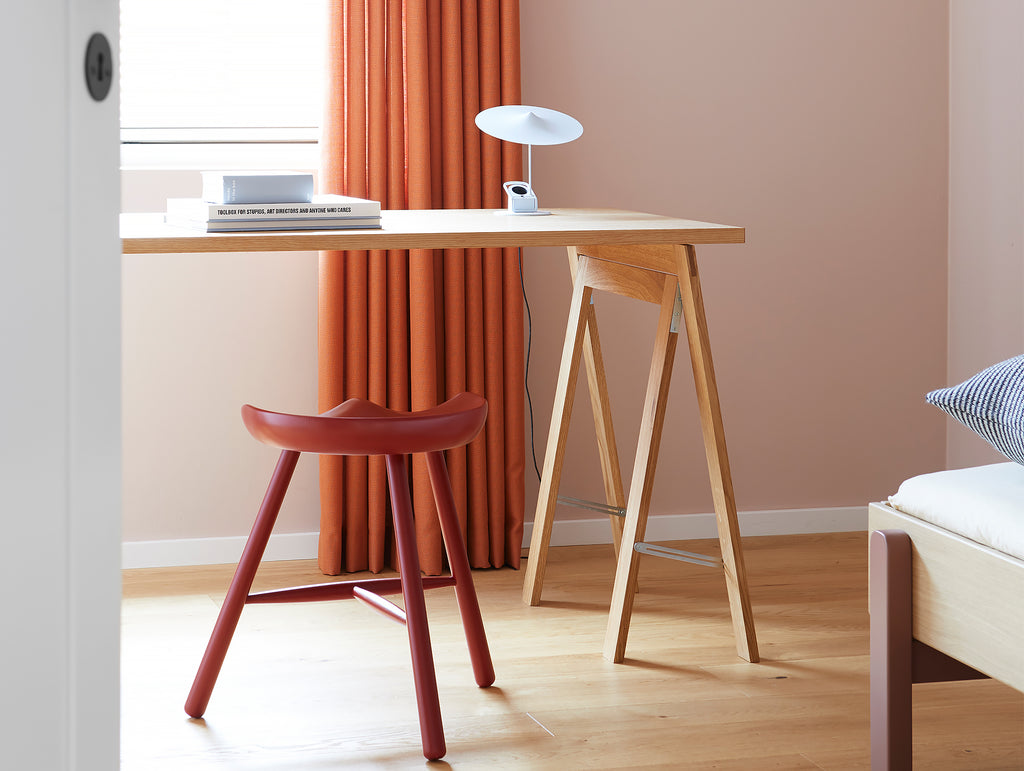 Linear Tabletop - Austere Trestle - by Form & Refine