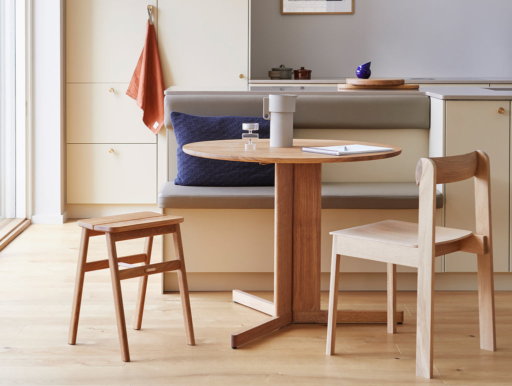 Blueprint Chair, Trefoil Table, Angle Stool - Form & Refine
