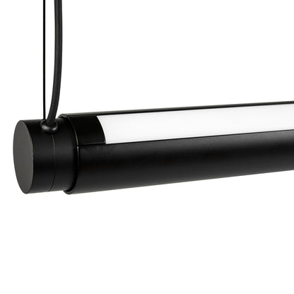 Factor Linear Suspension Lamp by HAY - Diffused / Soft Black Wet Sprayed Aluminium