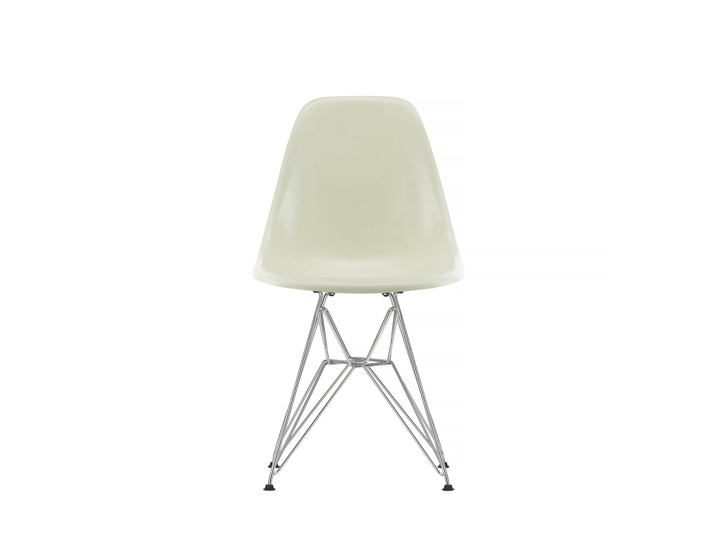 Parchment, Eames Fiberglass DSR Side Chair by Vitra