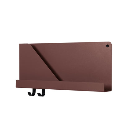 Deep Red Small Folded Shelves by Muuto