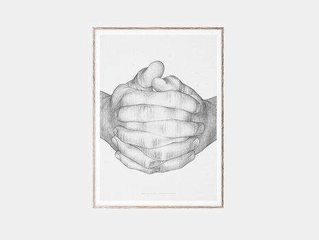 Folded Hands (Grey) by Børge Bredenbekk X Paper Collective