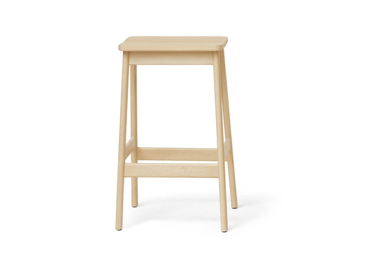 Angle Bar Stool by Form and Refine - Height: 65 cm / Matt Lacquered Beech