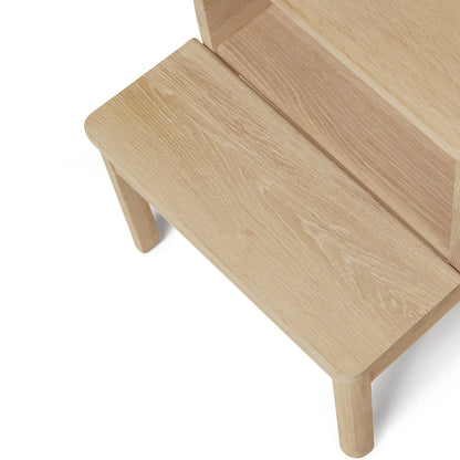 A Line Stepstool by Foam and Refine - White Oiled Oak