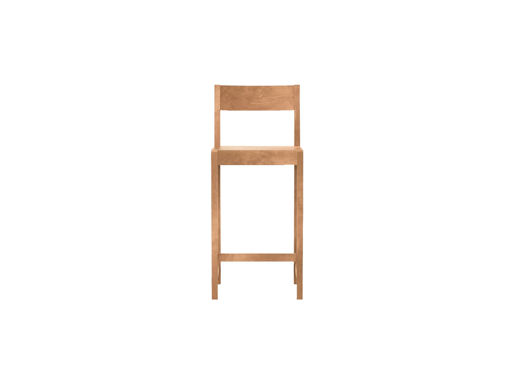 Bar Chair 01 by Frama - 65 cm Height - Warm Brown Oiled Solid Birch