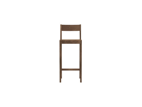 Bar Chair 01 by Frama - 76 cm Height - Dark Brown Oiled Solid Birch