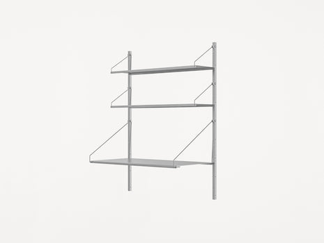 Shelf Library Stainless Steel by Frama - H1084 cm / Desk Section