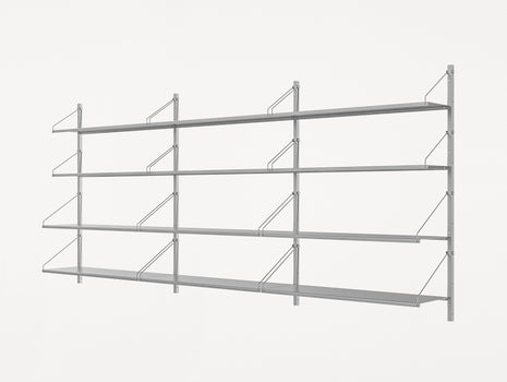 Shelf Library Stainless Steel by Frama - H1084 cm / Triple Section (w80 shelves)