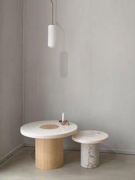 Sintra Marble Table by Frama- White Estremoz Marble - Small 