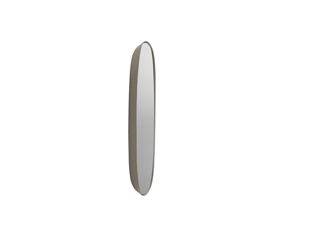 Taupe with Clear Glass Small Framed Mirror by Muuto