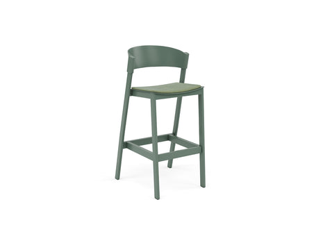 Cover Bar Stool Upholstered by Muuto - Green Oak / Remix 933