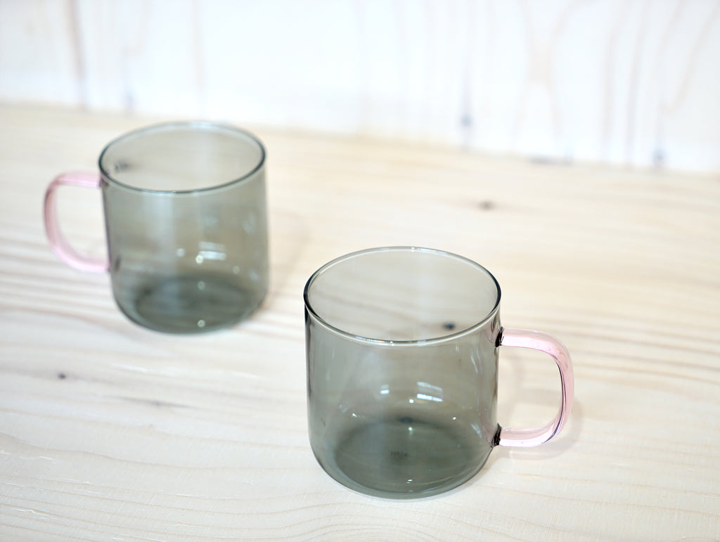 Grey Borosilicate Mugs - Set of 2 by HAY