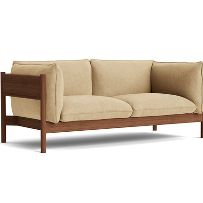 Arbour 2-Seater Sofa by HAY - Oiled Solid Walnut Frame / Marharam Metaphor 030