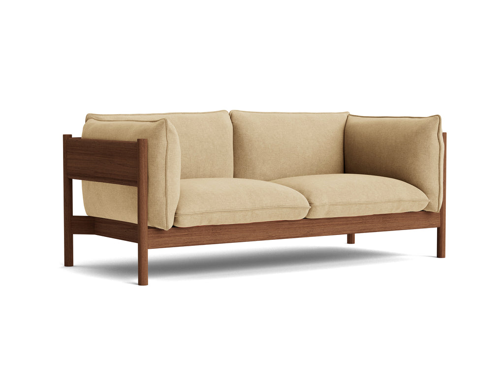 Arbour 2-Seater Sofa by HAY - Oiled Solid Walnut Frame / Marharam Metaphor 030
