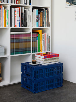 Colour Crate by HAY - Large / Dark Blue