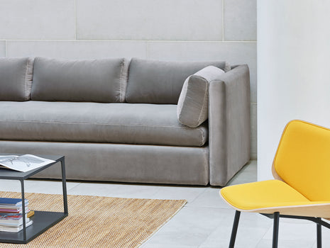 Hackney 3-Seater Sofa in Ice Meteor by HAY