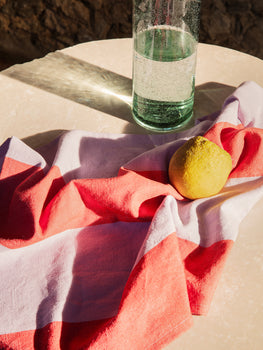 Hale Tea Towel Red/Lilac by Ferm Living