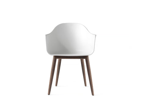 Harbour Chair, Dark Stained Oak Base, White Shell
