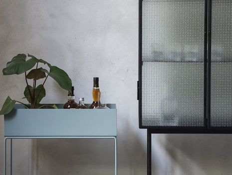 Haze Vitrine by Ferm Living - Black / Wired Glass