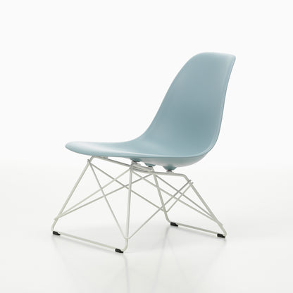 Eames LSR Plastic Side Chair by Vitra - Ice Grey / White Wire Base