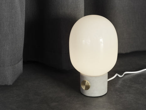 JWDA Concrete and Brass table lamp by Menu